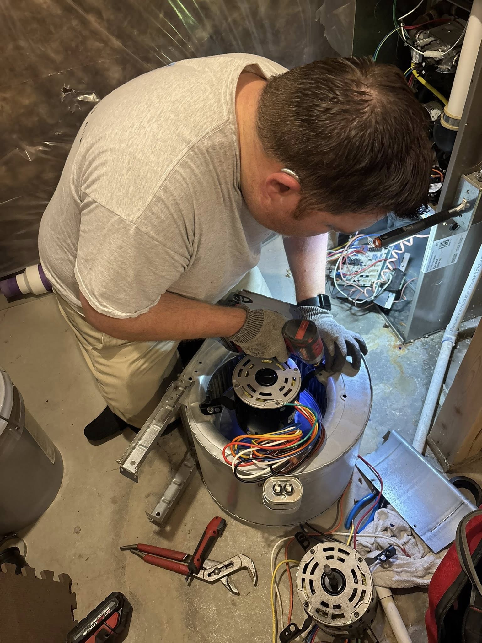Furnace cleaning and maintenance by Sullys Heating and Air
